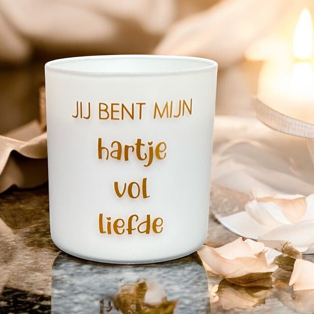 Louelle kaars | Hartje vol liefde | LouBelle